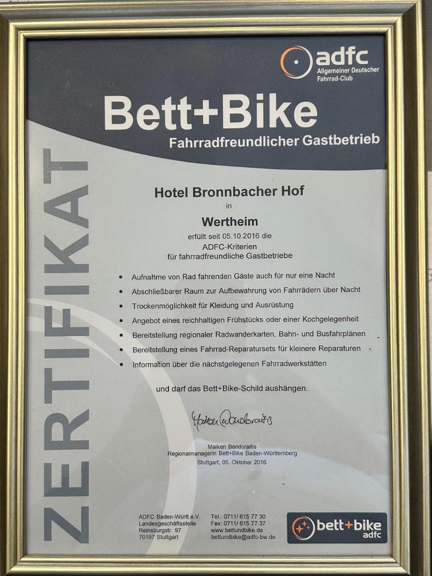 Bronnbacher Hof Hotel Wertheim